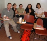 Some of my classmates, April and May 2001. CES English School in Manhattan New York. Lucas, Montserat, Orleta, Suann, Kyoko and on hald of the Korean twins Hye Won Shin from Seoul